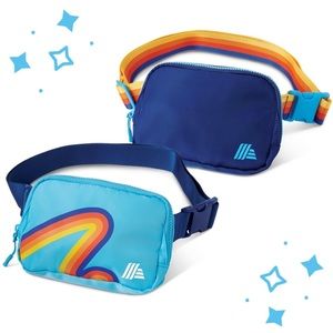 ALDI Gear Capsule Collection 2023 Belt Bag NAVY BLUE w/ rainbow belt 🌈
